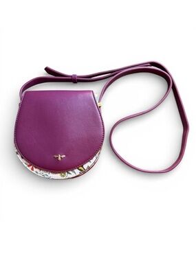 Fable England Floral Plum Saddle Bag Spring Easter Whimsical Botanical Garden